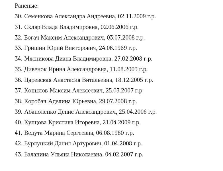 В ЛНР назвали имена 17 из 18 погибших при теракте ВСУ в Старобельске